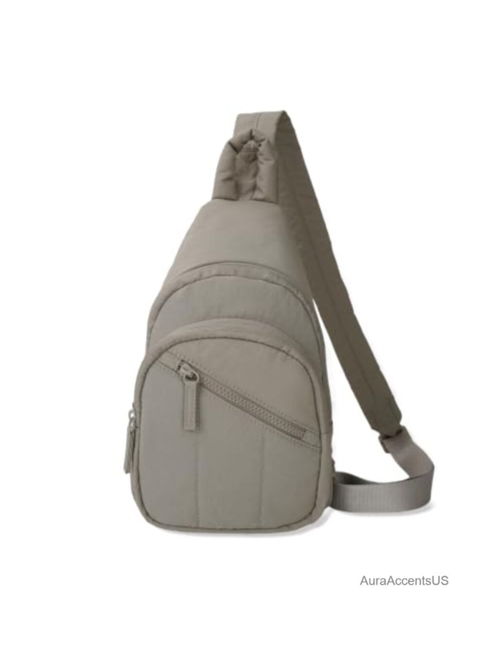 Puffer Quilted Sling Bag Crossbody Purse RFID Blocking Adjustable Strap